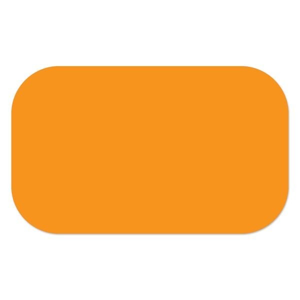 Ergomat 3.5inx18in DuraStripe Mean Lean Round Strip Orange, 24PK DSML-STRIP-3.5x18R-O-KIT - main
